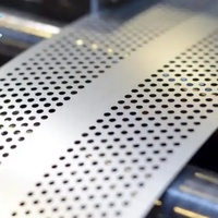 Résistance supérieure à l'abrasion, plaque en maille métallique perforée en acier inoxydable 316 304 à trous ronds de 1 mm, 2 mm, 1,5 mm, 0,8 mm
