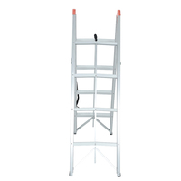 Deliladder 3/4/5/6/7 étapes en aluminium Portable gain de place pédale antidérapante hauteur accessible échelle de bâton pliable