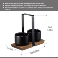 Ensemble de plateaux décoratifs en bois d'acacia, plateau de service de luxe pour chocolat et noix avec poignées