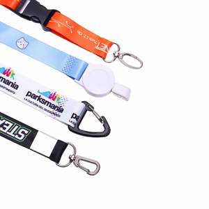 Custom Business Polyester Four-section Buckle Heat Transfer Card <b>Holder</b> <b>Lanyard</b> Multi-function Detachable Safety Buckle - Product Image 3