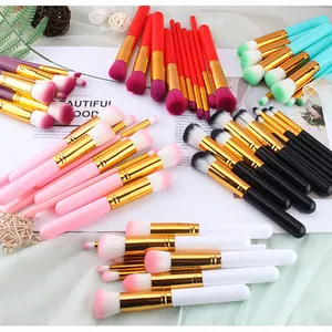 Kaufen Sie wieder Großhandel Yiwu billig klassische Make-up Pinsel 10 Stück 10 Stück Make-up Pinsel Set billig Kabuki Pinsel Set