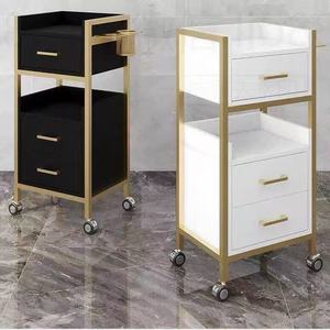 Chariot de Salon de Coiffure en Métal 2026 avec 4 Roues et Tiroirs – Design Moderne Minimaliste Écologique pour Usage Commercial - Product Image 1