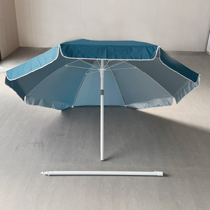 Sombrilla de Playa y <span class=keywords><strong>Patio</strong></span> de 200 cm con Varillas de Acero Resistentes al Viento, Ajustable, Azul, Portátil, para Camping, con Logotipo Personalizado - Product Image 2