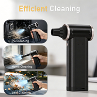Souffleur d'air électrique rechargeable avec moteur sans balais, durable, pour le nettoyage des écrans, des claviers d'ordinateur, à la maison et en voiture
