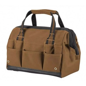 Échantillon gratuit, sac de rangement pour outils d'électricien, personnalisé avec logo, portable, robuste, durable, en polyester, grande ouverture large. - Product Image 1