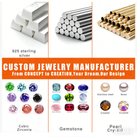Conception de bijoux personnalisés OEM et ODM, collier, boucles d'oreilles, bagues, bracelet à breloques DIY, bijoux en argent 925, laiton, platine, plaqué or