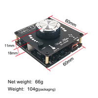 Module amplificateur audio numérique stéréo 2.0 WUZHI AUDIO ZK-1002M MINI avec Bluetooth, plusieurs entrées, 100W x 2