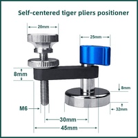 Étau magnétique auto-centrant pour pièces CNC, mâchoires parallèles de 50 mm, construction en acier pour fraisage, perçage et positionnement