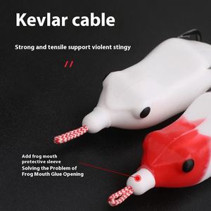 Thunderfrog 15g hierba pesada <span class=keywords><strong>de</strong></span> agua dulce Lei Qiang Bionic Luya cebo negro PVC cebo <span class=keywords><strong>ruido</strong></span> atrae carpa lago pesca 6/caja - Product Image 3