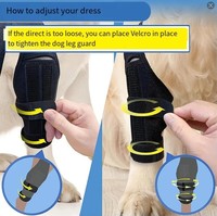 Manchon de récupération de blessure respirant pour attelle de jambe de chien en néoprène réglable pour chaussettes de chaussures pour animaux de compagnie