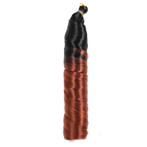 Cheveux synthétiques en vrac <span class=keywords><strong>pour</strong></span> tresses au crochet French Curls, 24 pouces, 150g, faible MOQ, vente en gros <span class=keywords><strong>pour</strong></span> le marché des tresses africaines - Product Image 4