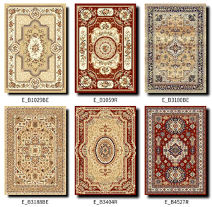 Tapis de zone écologique antidérapant en tissu Wilton tissé à la machine, à poils coupés, jacquard, pour salon et chambre à coucher - Product Image 6