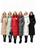 Parka imperméable à capuche décontractée pour femme, style streetwear européen et américain, épaisse et chaude, en duvet.