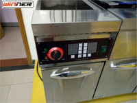Friteuse Commerciale Électrique 1 Cuve 2 Paniers Autonome Équipement de Cuisine Professionnel Machine à Frire Poulet et Frites pour Restaurant