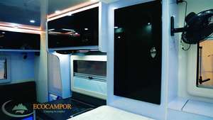 Camping-car léger tout-terrain pour camion, coulissant, avec salle de bain, pour lit de camion - Product Image 4