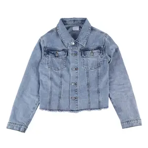 Yeni gelenler Vintage nokta kadin ceketler Denim özel Denim ceket kadın kotları ceketler