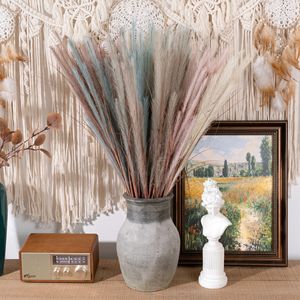 Bouquet d'herbe de la pampa artificielle CallaFloral 120 cm, décoration florale séchée pour mariage et maison, style INS, artisanat - Product Image 2