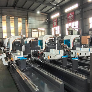 เครื่องตัดความแม่นยำสูงแบบมอเตอร์สองหัว สำหรับอลูมิเนียม พีวีซี ยูพีวีซี โปรไฟล์กรอบประตู/หน้าต่าง ความปลอดภัยสูง ความยาว 400-4200 มม. - Product Image 2