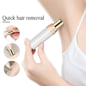 Épilateur électrique pour femmes plaqué or 18 carats, sans douleur, en forme de rouge à lèvres - Product Image 4