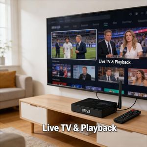 Boîtier TV Android <span class=keywords><strong>12</strong></span> Hutron68 Allwinner H618 Quad-Core 4 Go de RAM 64 Go de <span class=keywords><strong>ROM</strong></span> BT 5.0 WiFi 6 Lecteur multimédia 4K - Product Image 4