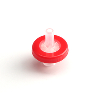 Filtro de jeringa desechable de PTFE hidrófilo de 13 mm y 0,22 μm para HPLC de laboratorio, no estéril