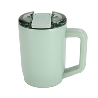 Tasse à café portable en acier inoxydable 304 à double paroi avec couvercle, tasse à lait isolée