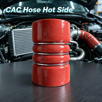 Tuyau en silicone pour refroidisseur d'air de camion industriel (CAC) avec doublure FKM, résistant aux hautes températures et haute pression, coude personnalisé noir, fabrication OEM