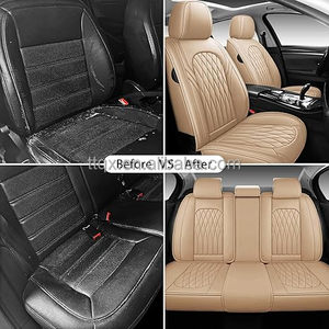 Housses <span class=keywords><strong>de</strong></span> siège <span class=keywords><strong>de</strong></span> <span class=keywords><strong>voiture</strong></span> en cuir antidérapantes pratiques, adaptées à Hyundai Tucson, Mazda CX5, VW <span class=keywords><strong>Tiguan</strong></span>, couverture complète à 360 degrés, look classique, ensemble complet - Product Image 6