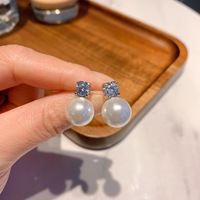 Collier et boucles d'oreilles en perles Mabe autrichiennes pour femme, vente en gros, style personnalité vent froid