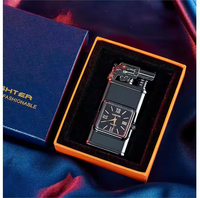 Briquet torche portable de luxe KY populaire, personnalisé, gravé, coupe-vent en métal, à gaz, pour cigarettes