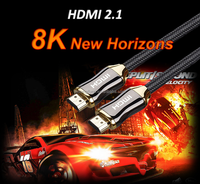 Câble HDMI 4K 8K 48 Gbps certifié ultra haute vitesse compatible avec PlayStation 5, Xbox, téléviseurs Samsung et plus