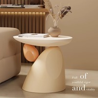 Table basse en résine de style Wabi-sabi, luxe léger, pour salon - Décoration artisanale pour la maison avec un motif porte-bonheur