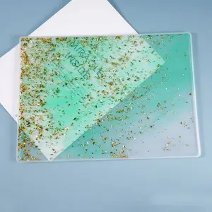 New Transparent Silicone Mold Dried Flower Resin Decorative Craft DIY Writing Board Tray Type Cake Jewelry Plaster Molds Tools