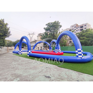 अनुकूलित एयर ट्रैक क्षेत्र इंफ्लेटेबल कार्ट रेस गेम बिक्री के लिए बंपिंग कार pvc सामग्री पर - Product Image 5