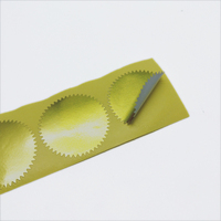 OEM Adhésif personnalisé découpé à l'emporte-pièce Jolis autocollants de logo en relief 3D feuille d'argent mat sur papier pour bureau Stylo plume doré
