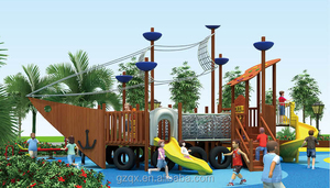 Thiết Kế Tuyệt Vời Gỗ Tàu Cướp Biển Chơi Thiết Bị Gỗ Tàu Cướp Biển Sân Chơi QX-18067C - Product Image 5