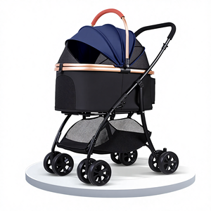 Carriola Metálica Plegable <span class=keywords><strong>para</strong></span> Mascotas Inlai, <span class=keywords><strong>para</strong></span> <span class=keywords><strong>Perros</strong></span>, Gatos y Razas Pequeñas, Ligera y Portátil - Product Image 1