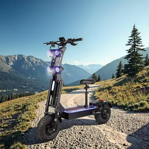 Scooter Eléctrico Todoterreno de Aleación de Aluminio con Motor sin Escobillas de 10000W, IP65, 72V, Plegable de Alta Velocidad, 2 Ruedas Delanteras, Disponible en Almacenes de la UE/EE. UU. - Product Image 4
