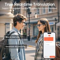 Lunettes de soleil intelligentes E03 avec traducteur IA pour plus de 150 langues, longue autonomie, protection UV, étanches IPX5