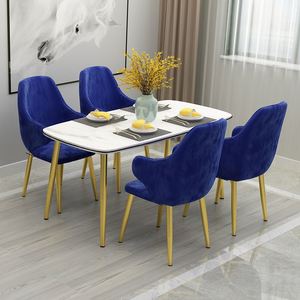 Bàn Ghế Kết Hợp Kiểu Bắc Âu, Bàn Ăn Hình Chữ Nhật Hiện Đại Hình Gia Đình Nhỏ Sang Trọng Nhẹ Nhàng Phong Cách Đơn Giản - Product Image 2