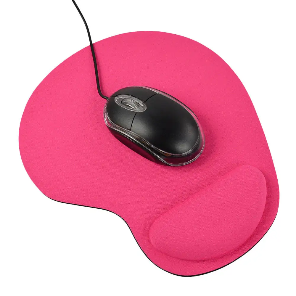 Game Mouse Pat Silicone Soft Anti Slip Mouse Pad With Wrist Rest Support Mat For Computer Gaming PC Laptop Solid Color
