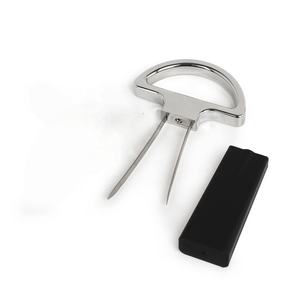 Expédition rapide <span class=keywords><strong>Tire</strong></span>-<span class=keywords><strong>bouchon</strong></span> vintage pour vin rouge en métal, ouvre-bouteille à deux dents en alliage de zinc noir - Product Image 4