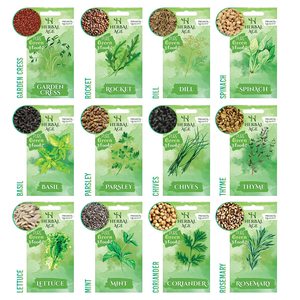 Hiện đại 12 loại thảo mộc cây vườn Kit phát triển của riêng bạn Herb vườn với phong cách - Product Image 1