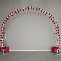 Support métallique pour ballons avec pompe à air automatique, pour décoration d'arche de fête, remise de diplôme, mariage, anniversaire, fête des Mères, décoration de table