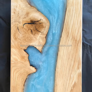 ถาดเสิร์ฟไม้รุ่นใหม่ล่าสุดพร้อมดีไซน์ลายดอกไม้เรซิ่น เพิ่มความหรูหราให้บ้านของคุณ - Product Image 1