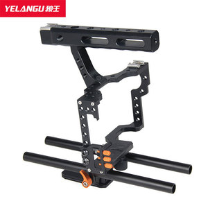 เคสกล้อง Yelangu รุ่น C5 สำหรับ GH4 A7 DSLR ทำจากอลูมิเนียมอัลลอยด์ แขนปรับได้ พร้อมชุดติดตั้ง Follow Focus และอุปกรณ์กันสั่น - Product Image 3