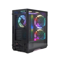 NOUVEAU Boîtier PC Gamer Full Tower 420mm avec Refroidissement Liquide, Compatible EATX, Verre Trempé, Logo Personnalisable