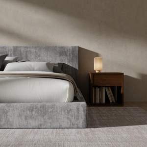 <span class=keywords><strong>Lit</strong></span> rembourré minimaliste à commande par courrier moins cher avec tête <span class=keywords><strong>de</strong></span> <span class=keywords><strong>lit</strong></span>, plateforme rembourrée <span class=keywords><strong>de</strong></span> mousse <span class=keywords><strong>de</strong></span> 5 pouces, assemblage facile, article <span class=keywords><strong>de</strong></span> bricolage rapide - Product Image 2