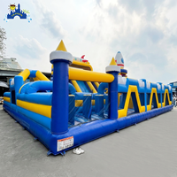 Parcours d'obstacles gonflable commercial LILYTOYS, château gonflable, ville de loisirs gonflable, parc à thème gonflable extérieur pour enfants