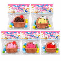Jouet Squishy en TPR en forme de panier, jouet promotionnel à rebond lent, anti-stress, plusieurs couleurs, vente en gros personnalisée, directement de l'usine